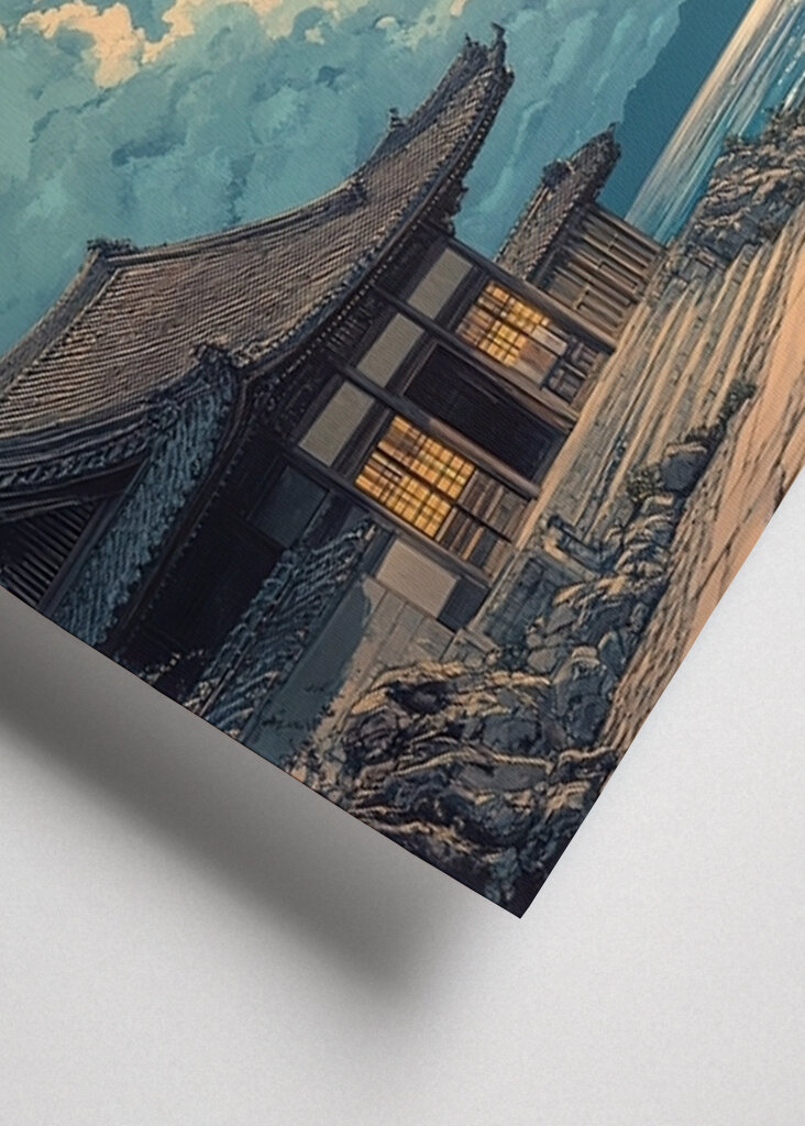 Japanischer Kunstdruck Mond