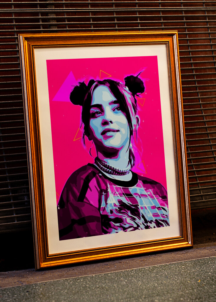 syile pop art billie eilish