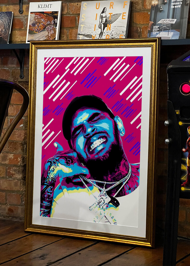 chris brown pop art