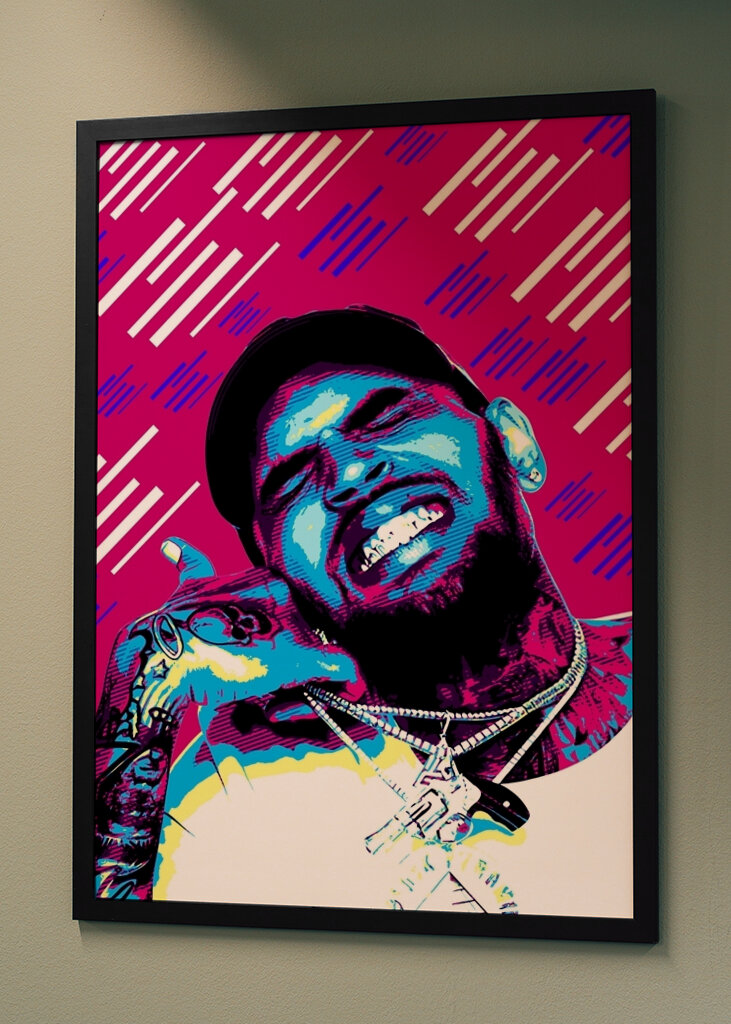 chris brown pop art