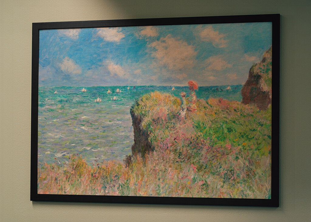 Paseo por el acantilado de Pourville (1882)