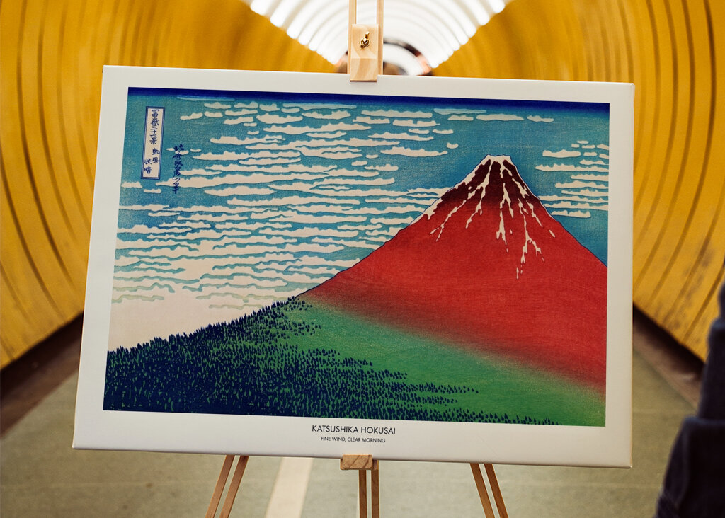 Levendige Fuji-dageraad