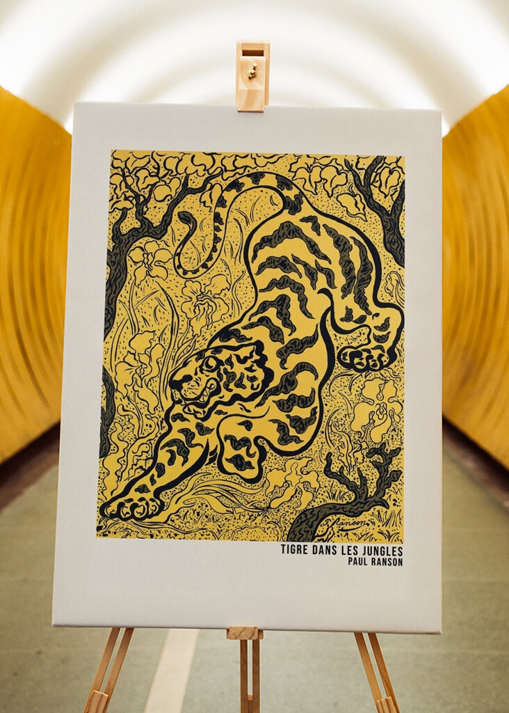 Skok tygra v džungli