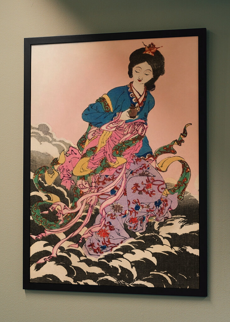 Himmlischer anmutiger Spaziergang