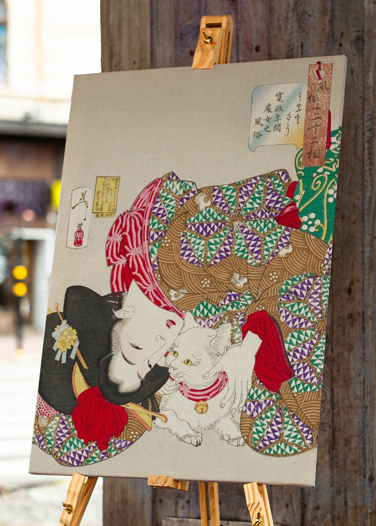 Cat love, Tsukioka Yoshitoshi