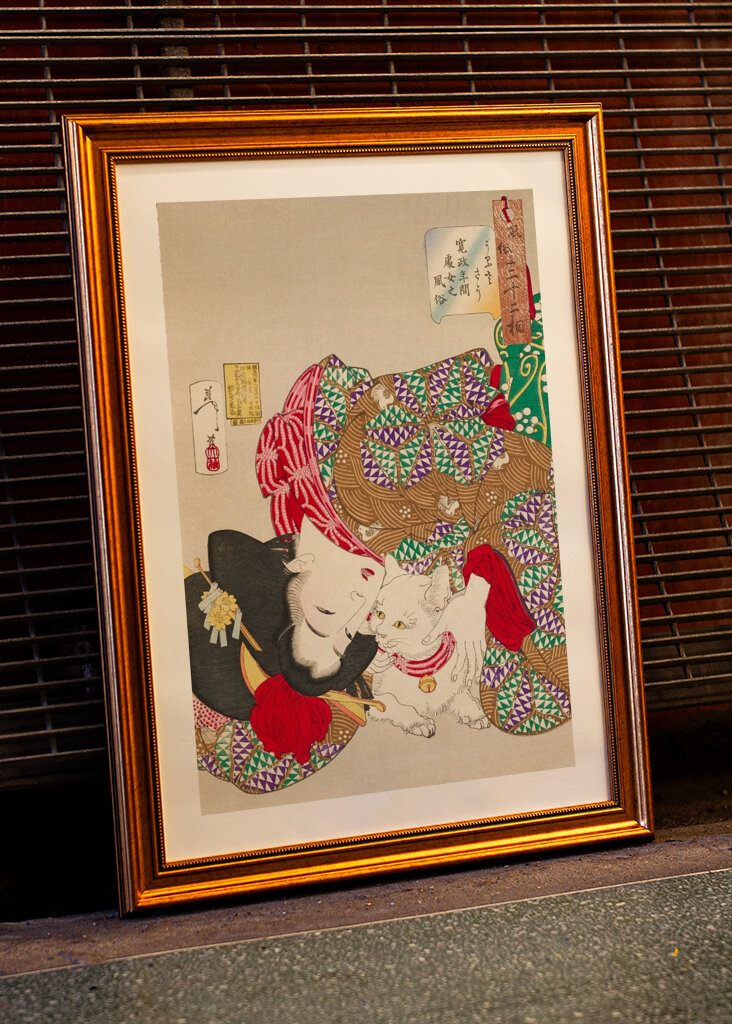 Cat love, Tsukioka Yoshitoshi