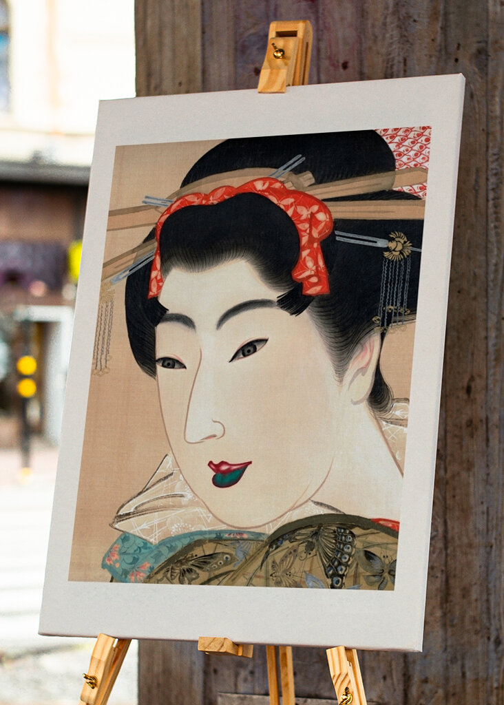 Elegant Geisha Portræt