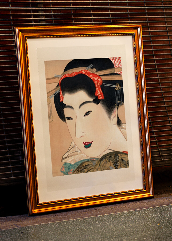 Elegant Geisha Portræt