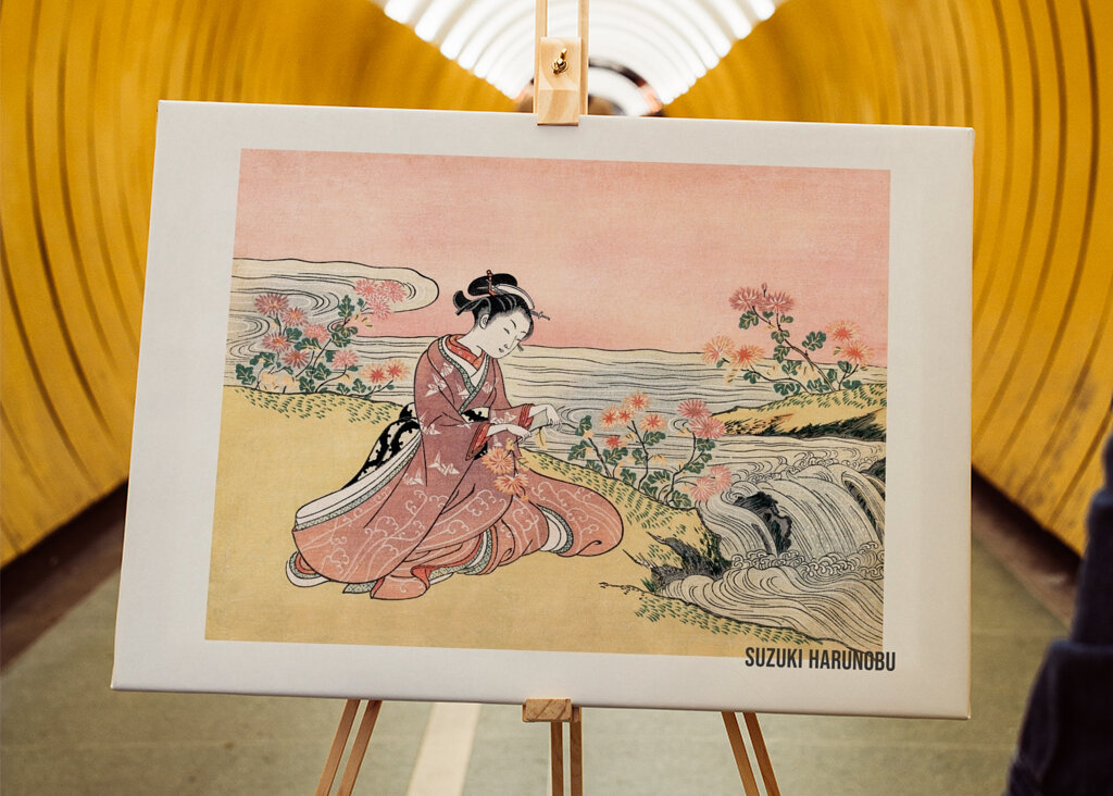 Escena de la flor serena