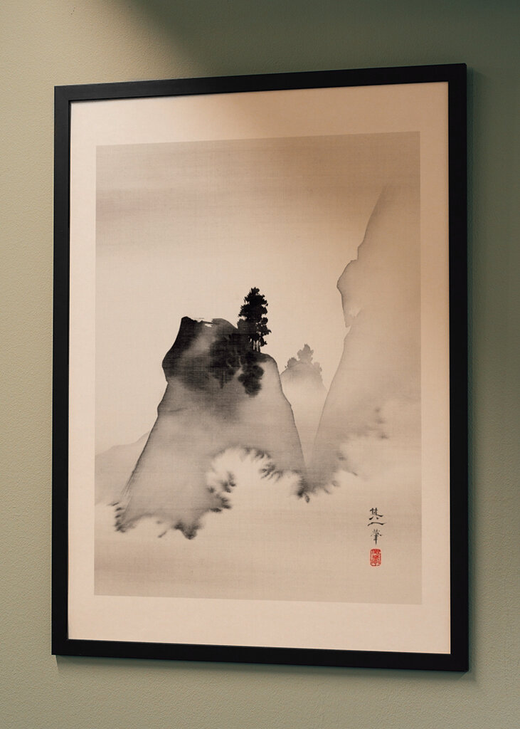 Serene Misty Mountain