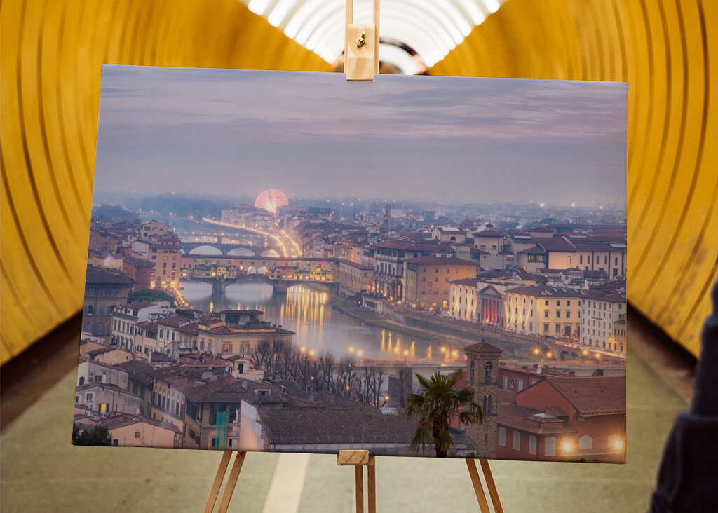 Florencia, Italia al atardecer