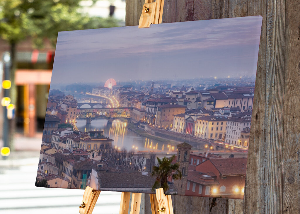 Florencia, Italia al atardecer