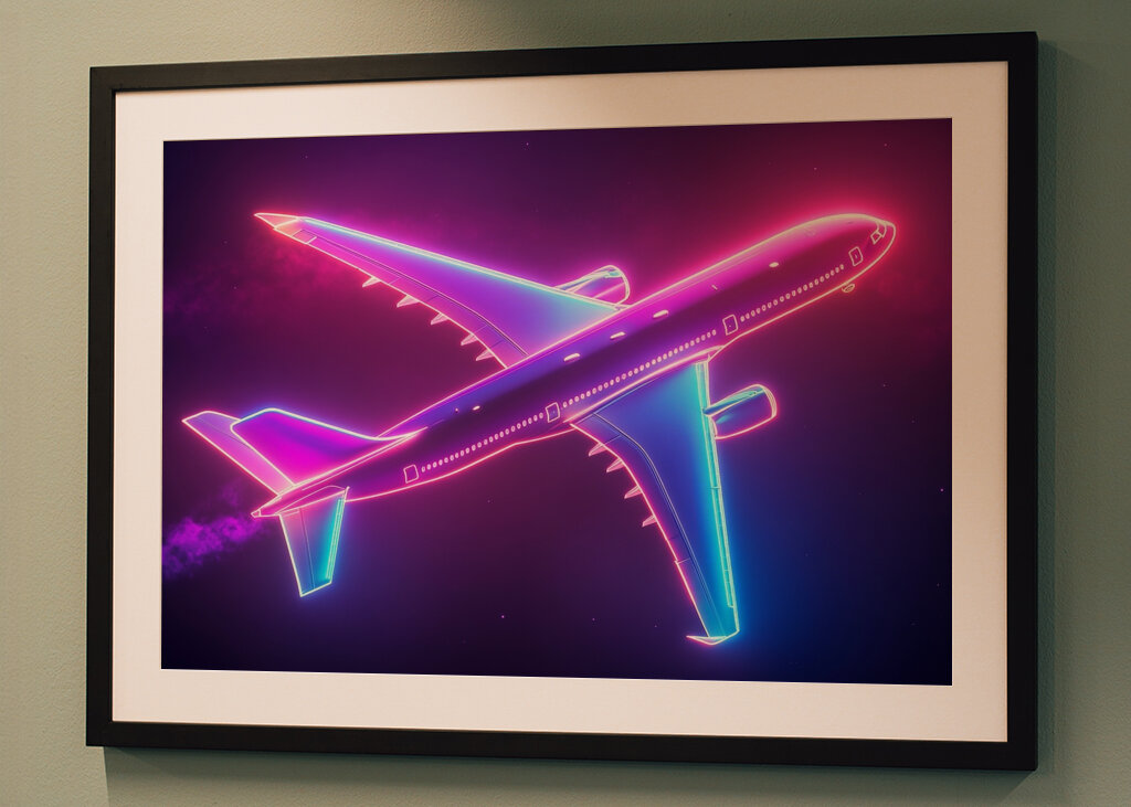 Avión Airbus A350 Neon