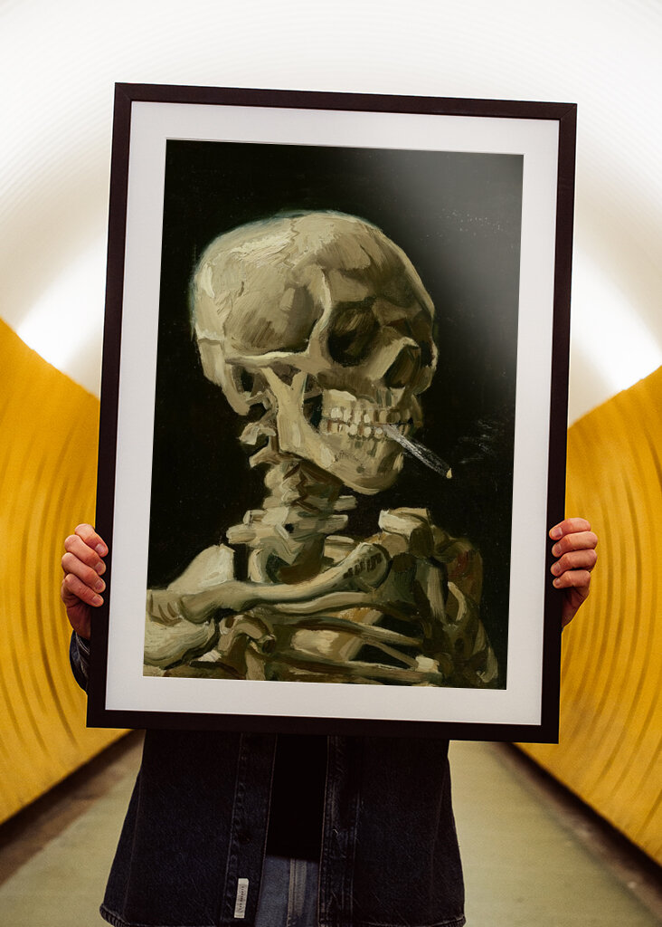 Silencio de calavera humeante