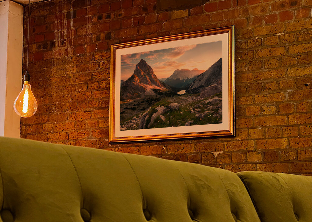 Sunlit Mountain Majesty