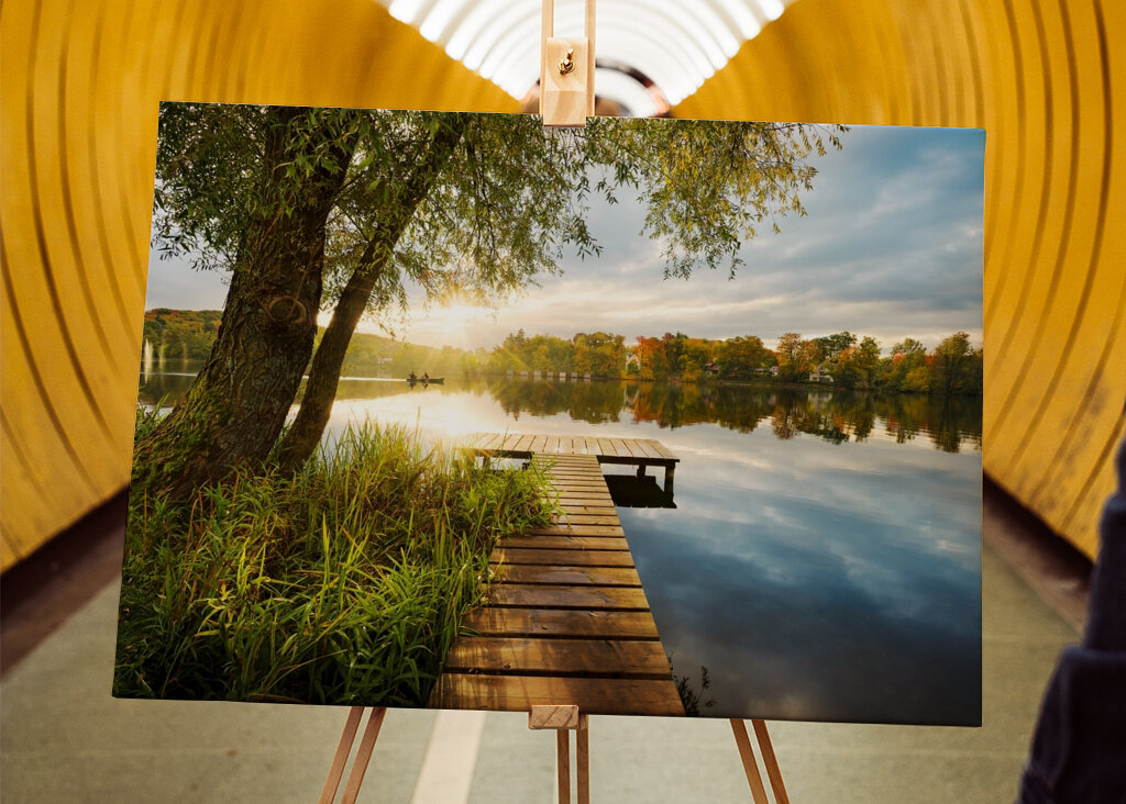 Tranquil Lakeside Dawn