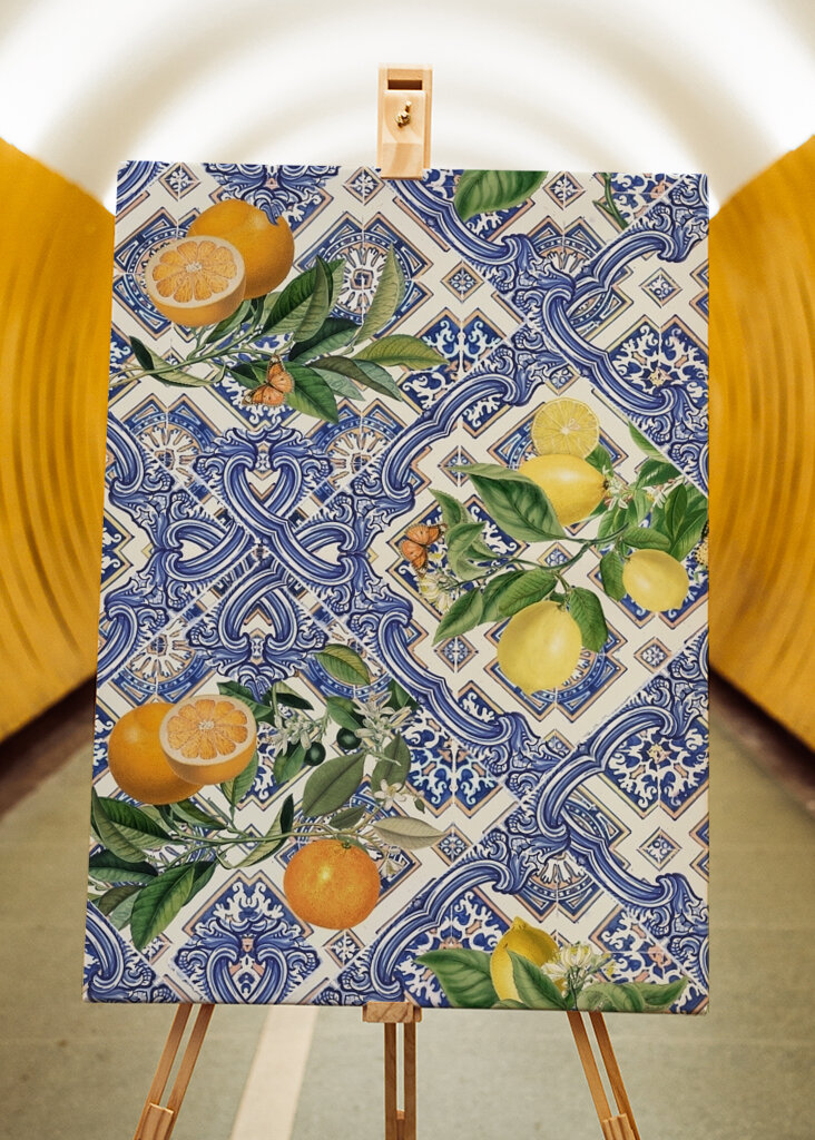 Italienske fliser og citrusfrugter