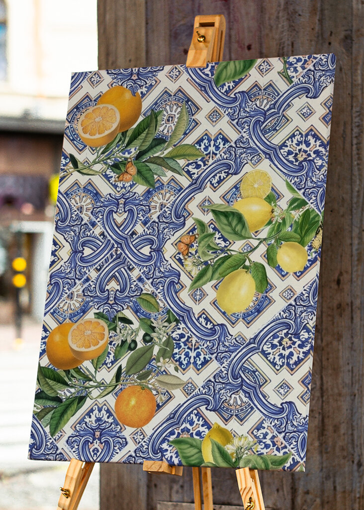 Italienske fliser og citrusfrugter