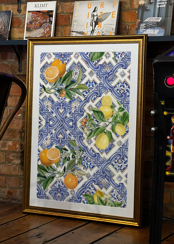 Italienske fliser og citrusfrugter