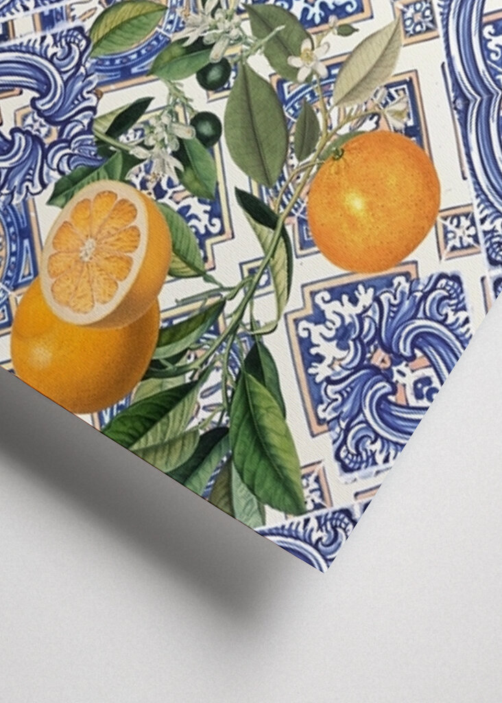 Italienske fliser og citrusfrugter