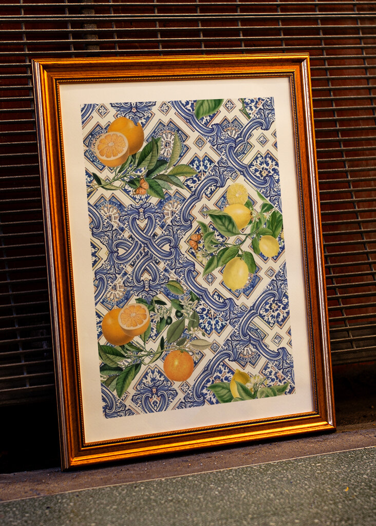 Italienske fliser og citrusfrugter