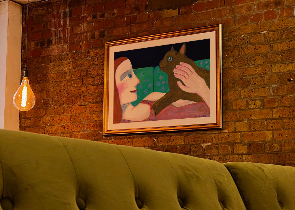 Der liebevolle Blick der Katze