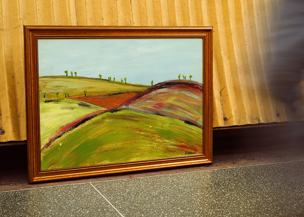 Rollende Feldlandschaft