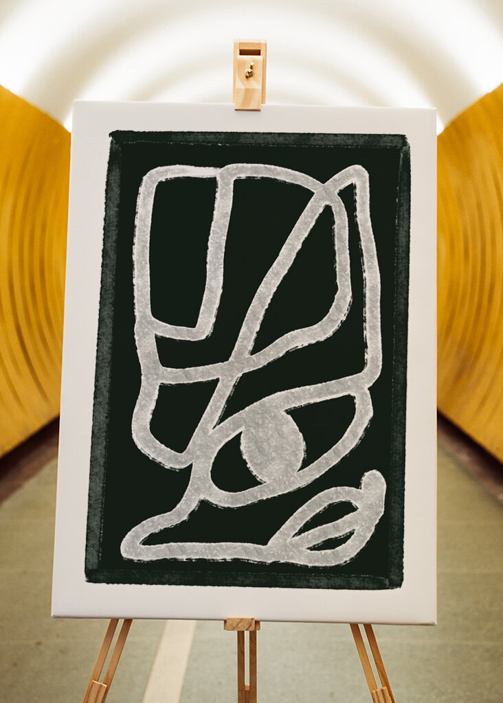 Kreidelinie Flüstern