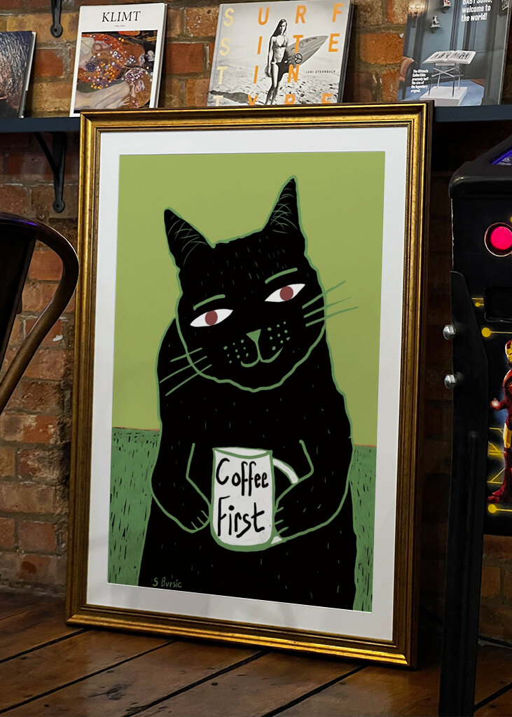 Kawowa rozkosz dla kota