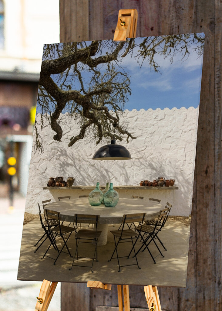 Pranzo all'aperto rustico