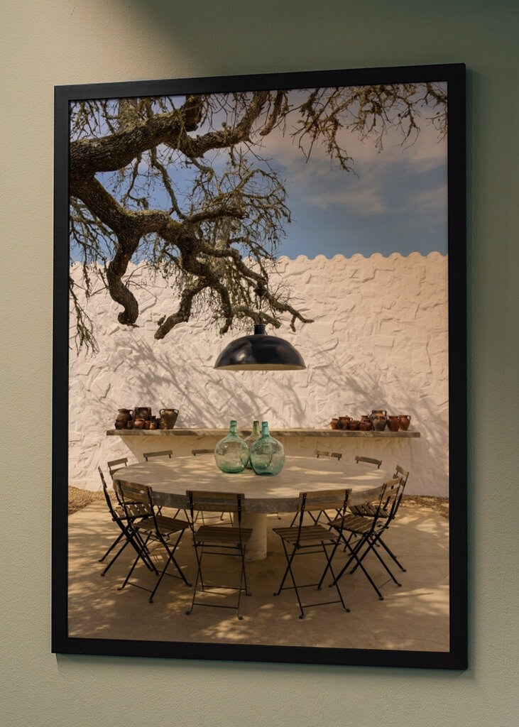 Pranzo all'aperto rustico