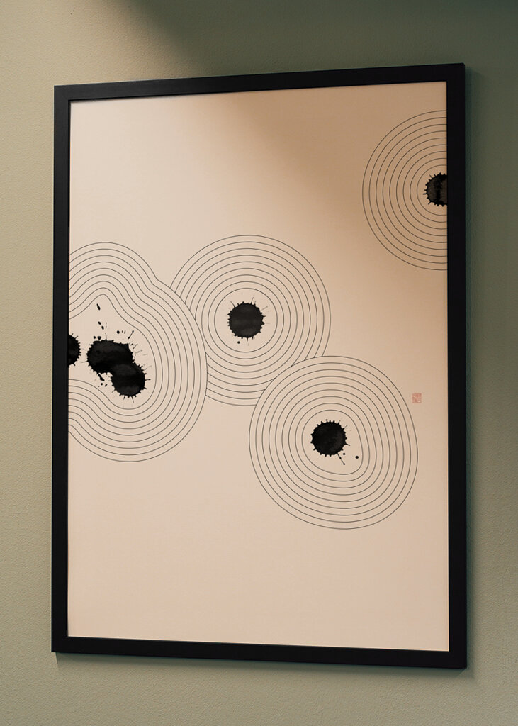 Harmonie zvlněných inkoustů