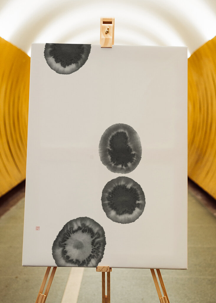 Flujo de floración de tinta