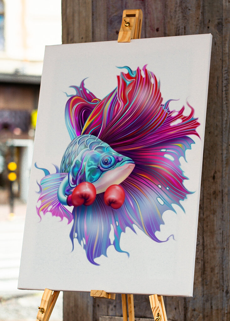 Pesce combattente vibrante