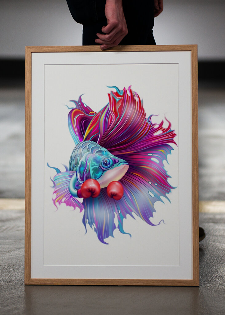 Pesce combattente vibrante
