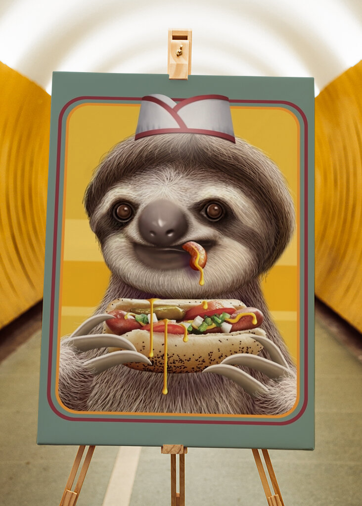 Czas na przekąskę leniwca