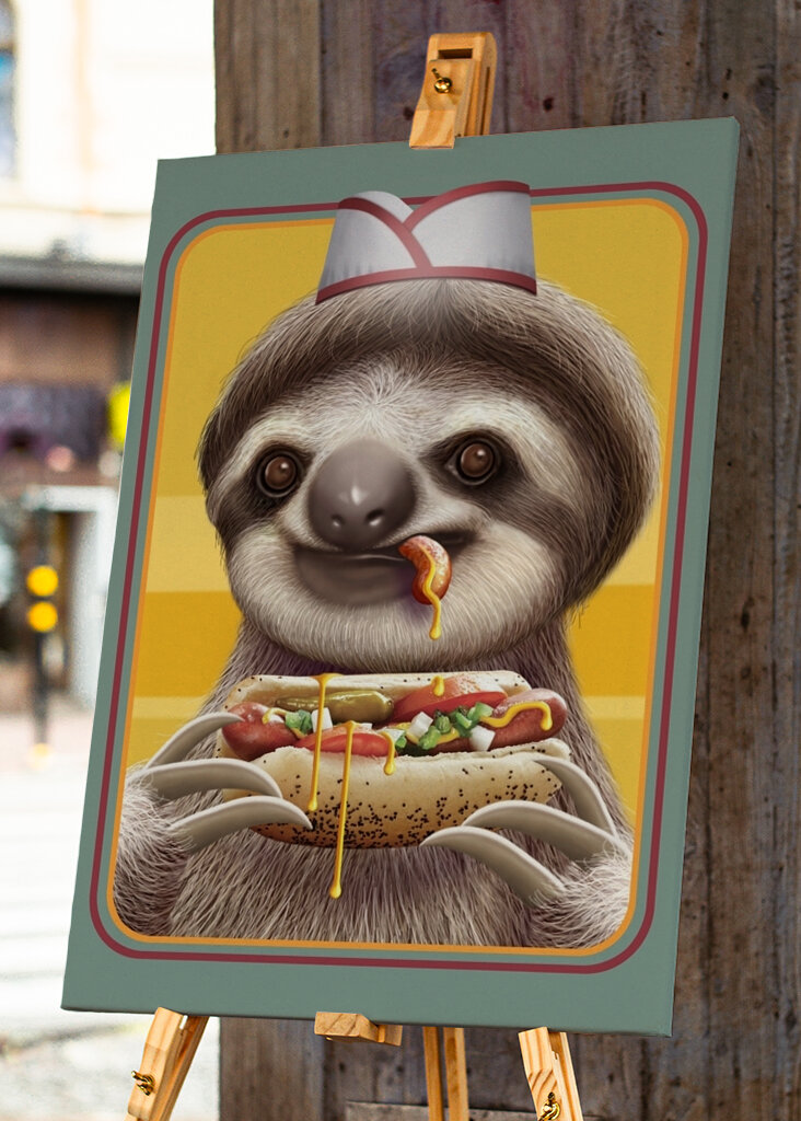 Czas na przekąskę leniwca