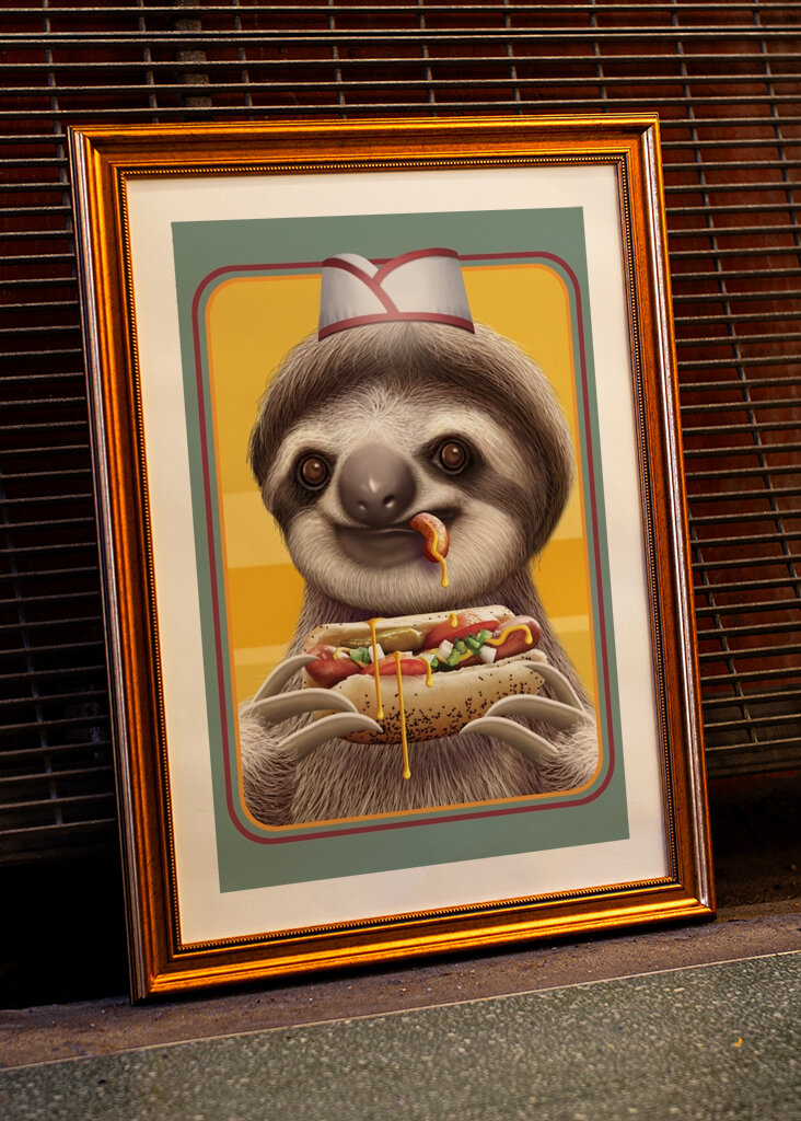 Czas na przekąskę leniwca