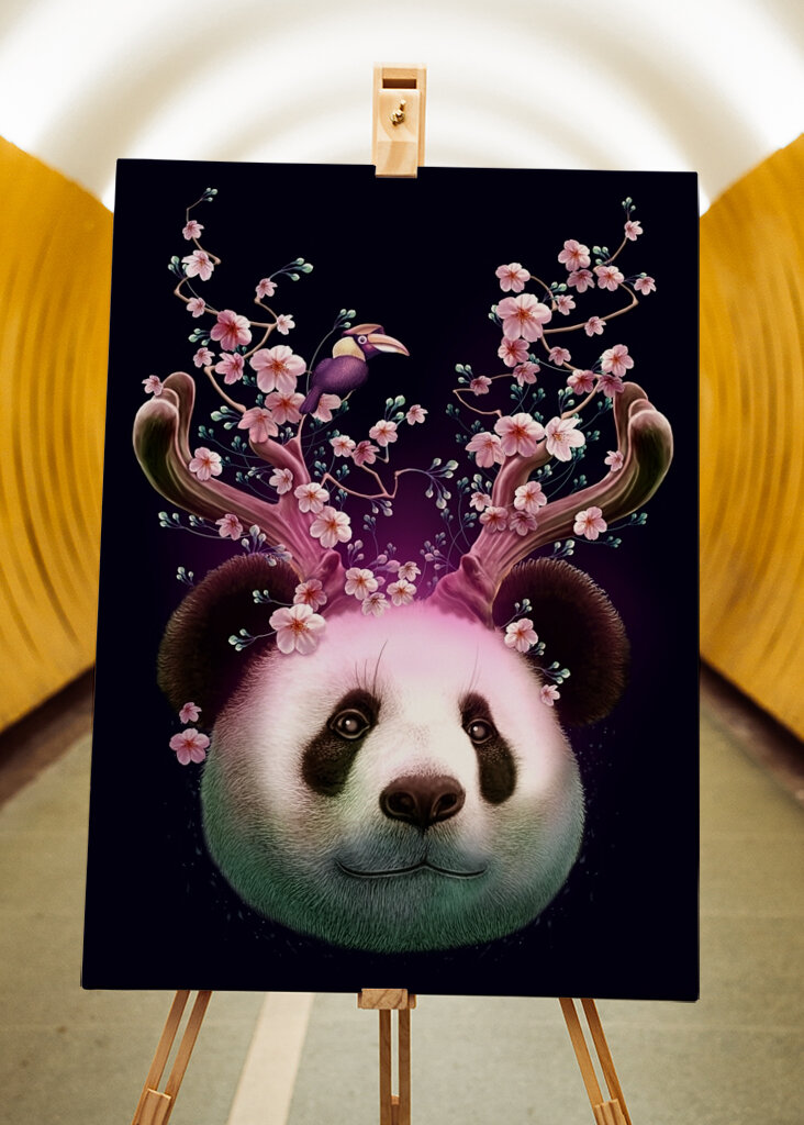 Panda Blossom Crown