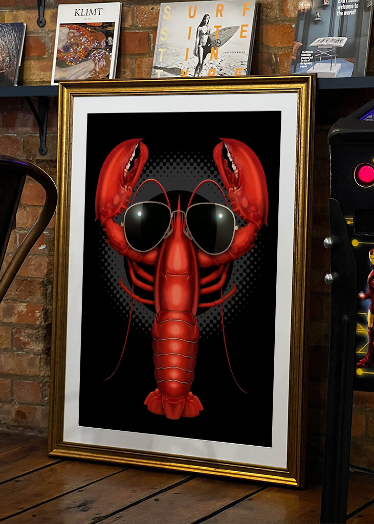 Cortinas de langosta frescas