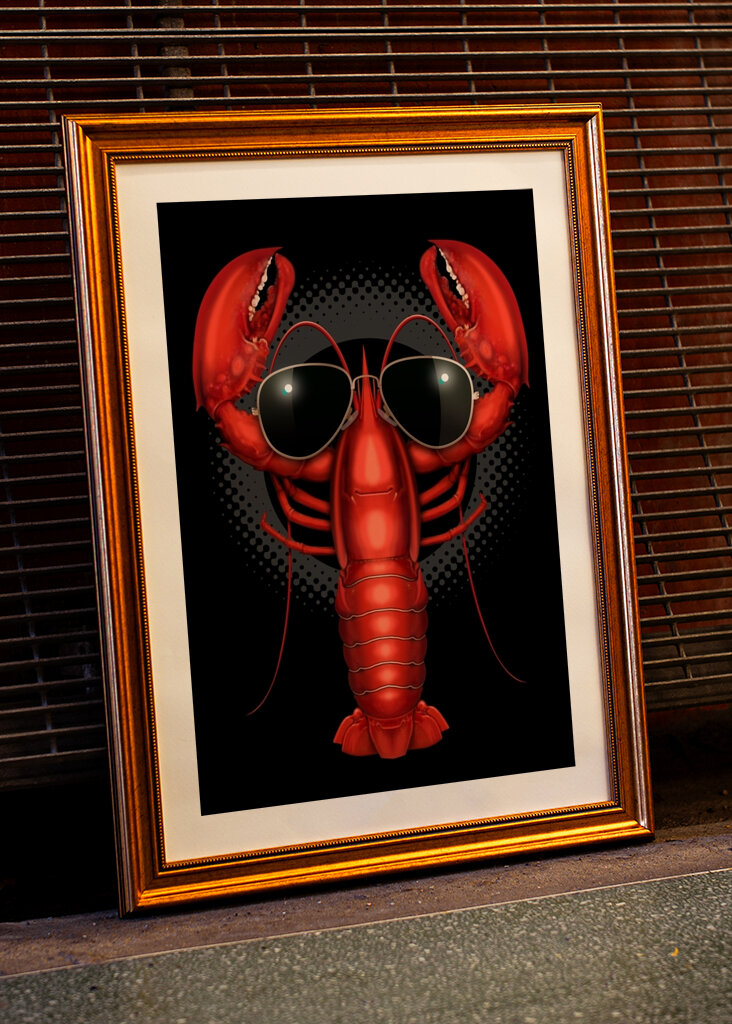 Cortinas de langosta frescas