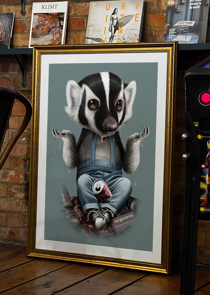 Playful Badger Charm