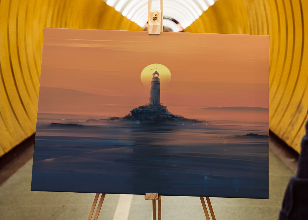 Leuchtfeuer in der Dämmerung