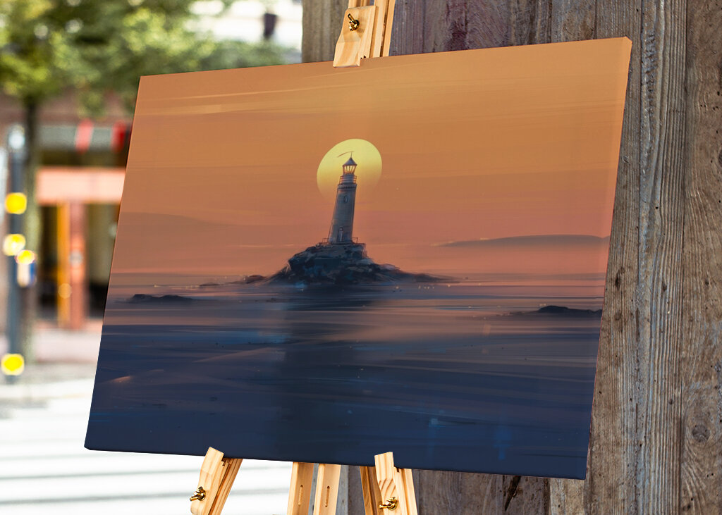 Leuchtfeuer in der Dämmerung