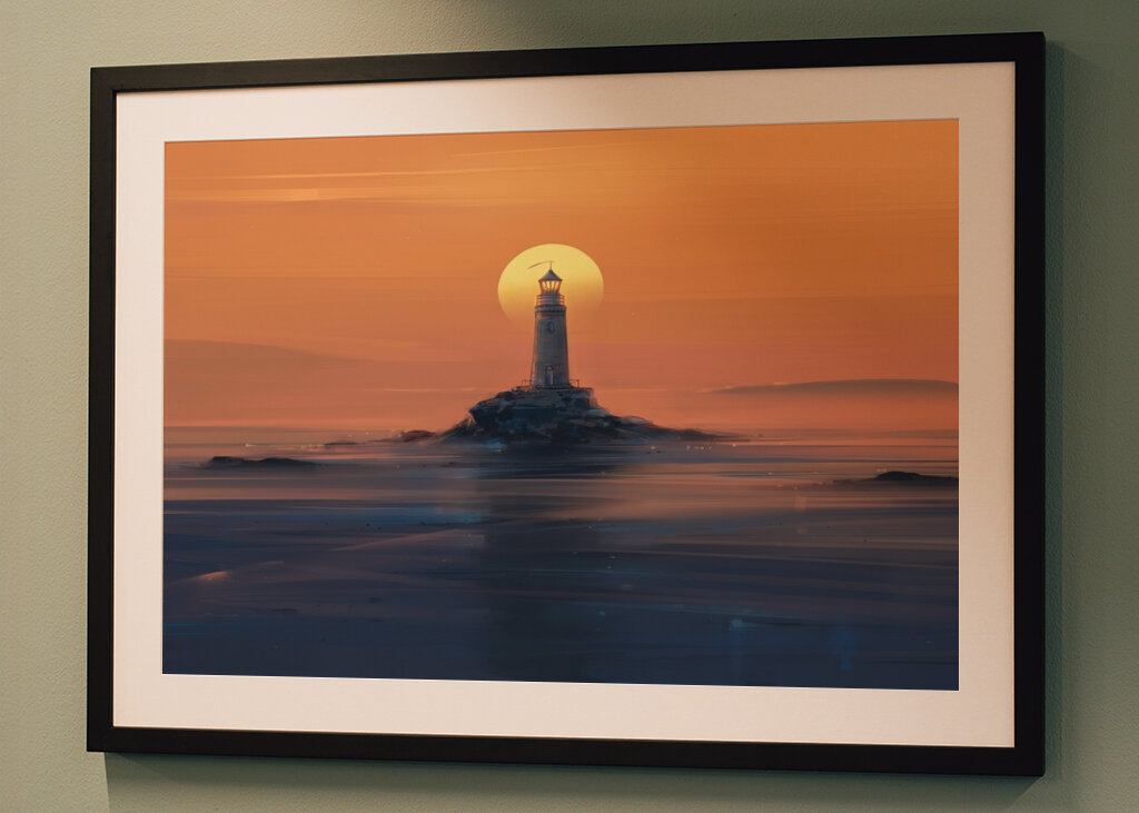 Leuchtfeuer in der Dämmerung