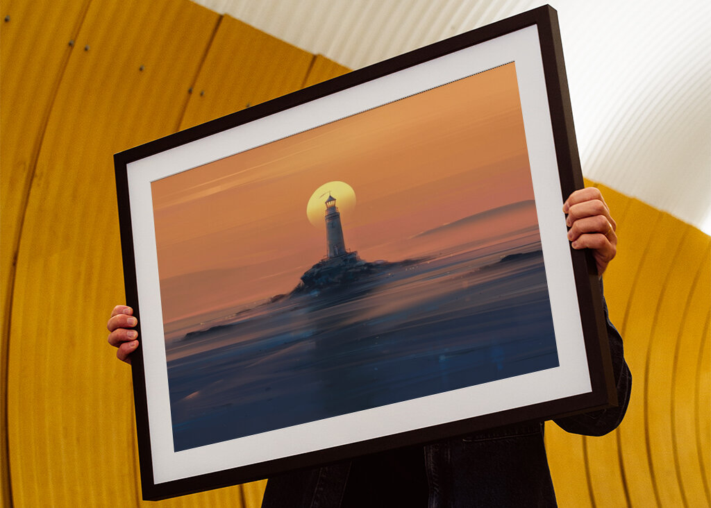 Leuchtfeuer in der Dämmerung