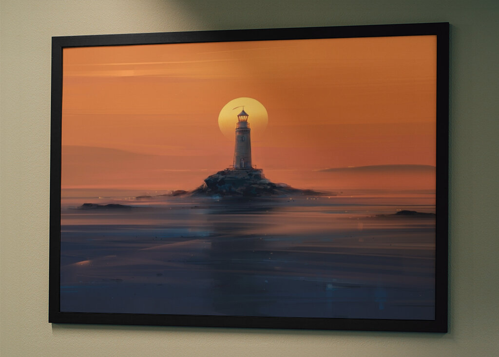 Leuchtfeuer in der Dämmerung