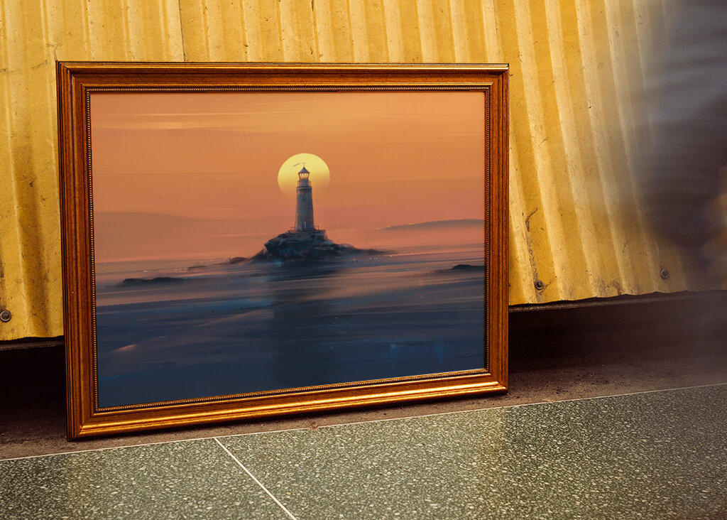 Leuchtfeuer in der Dämmerung