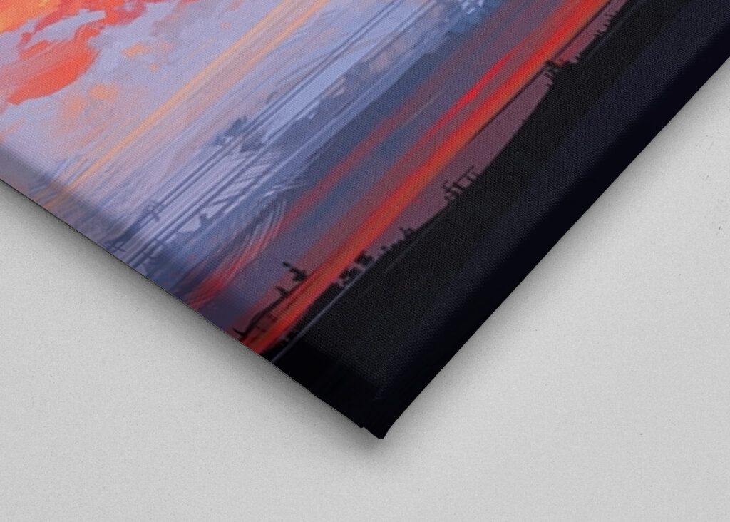 Vibrante resplandor del atardecer