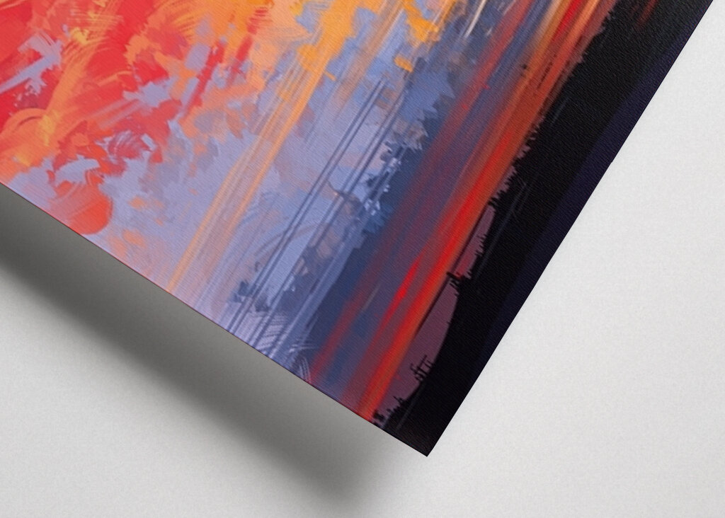 Vibrante resplandor del atardecer